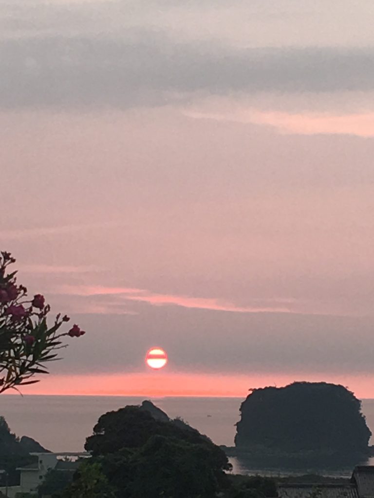 日本海の夕日